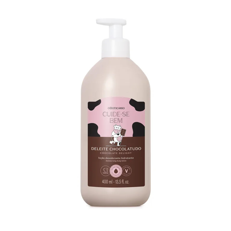 Cuide-se Bem Loção Hidratante Corporal Deleite Chocolatudo 400ml