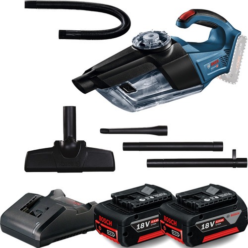 Aspirador Pó Sem Fio Bosch Gas 18v 1 Carregador Baterias 4a