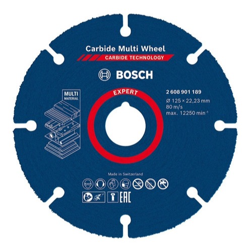 Disco Corte Bosch Carbide Multi Wheel 125mm 2608901189
