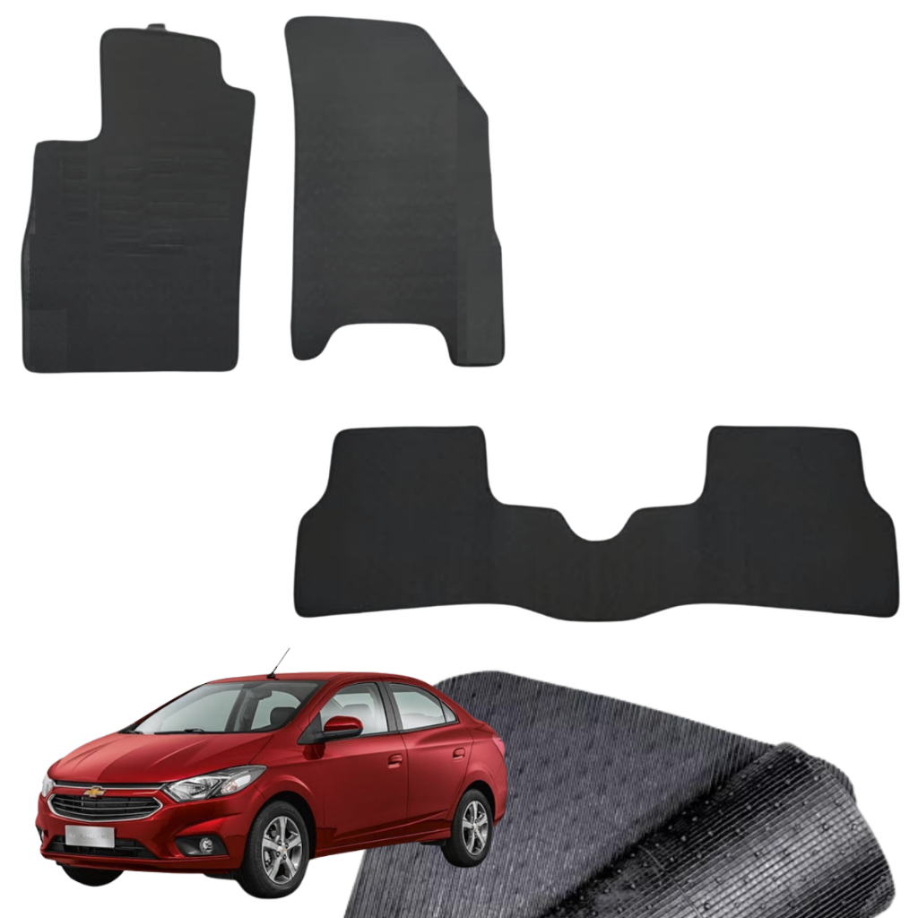 Jogo de Tapetes Automotivos Para Fiat Linea 2008 2009 2010 2011 Emborrachado Carro