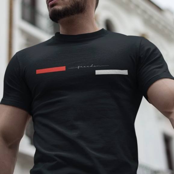 Camiseta Masculina Liberdade Freedom Camisa 100% Algodão Malha Premium Lançamento