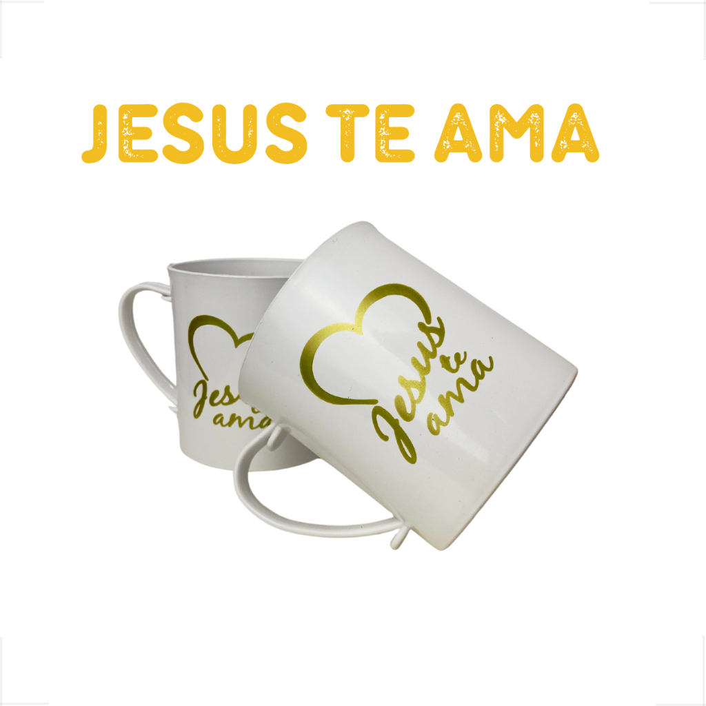 Kits Caneca Personalizada Jesus Te Ama Presente Religioso Lembrancinha Fé Igreja Brindes em Oferta na Shopee