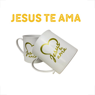 Kits Caneca Personalizada Jesus Te Ama Presente Religioso Lembrancinha Fé Igreja Brindes em Oferta na Shopee