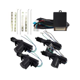 Kit Trava Elétrica 4 Portas Universal Modelo Espaguete KX3 K4P 5 fios e 2 fios Duplo Comando em Oferta na Shopee