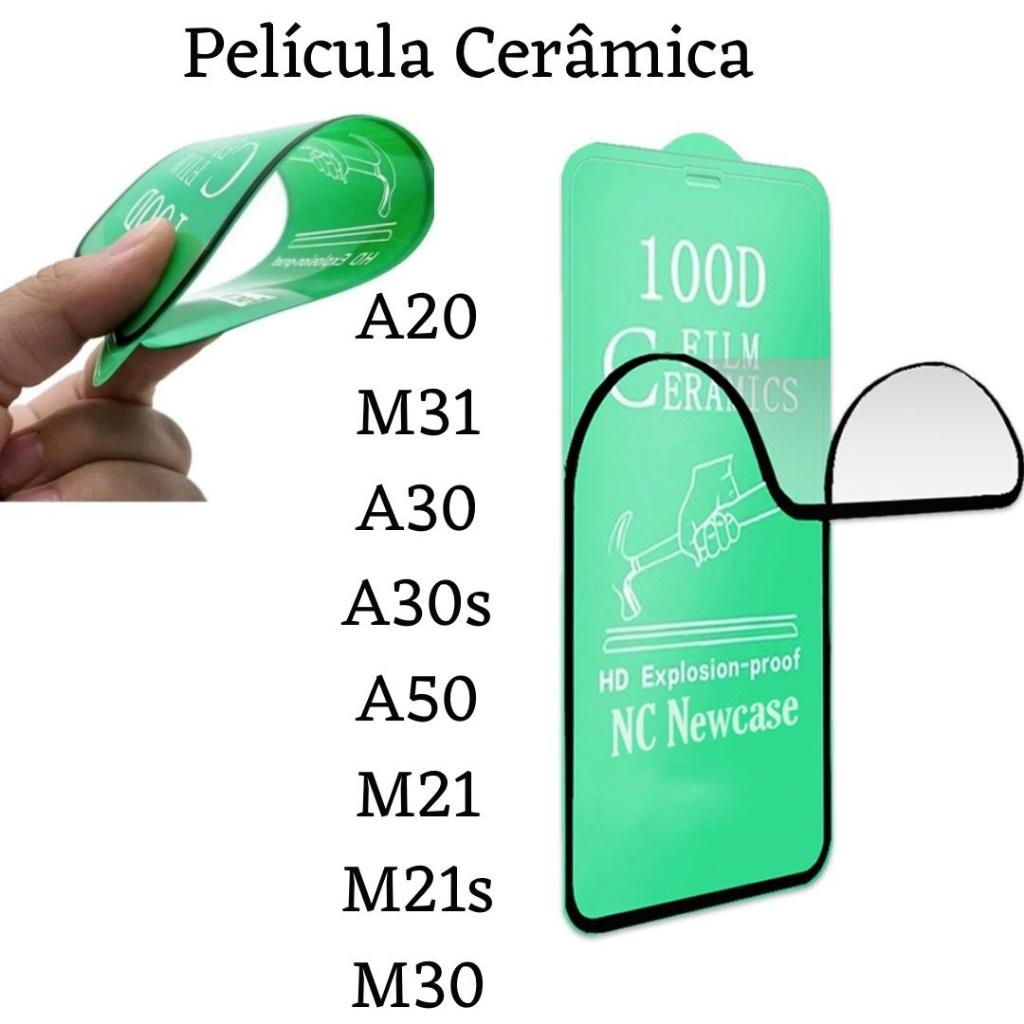 Película Cerâmica 3D Flexível Para Samsung Galaxy A20 / M31 / A30 / A30S / A50 / M21 / M21S / M30