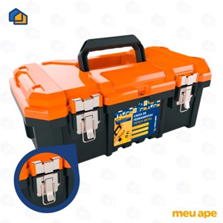 Caixa de Ferramentas Reforçada Fecho Metálico Tática 18.3" Original em Oferta na Shopee