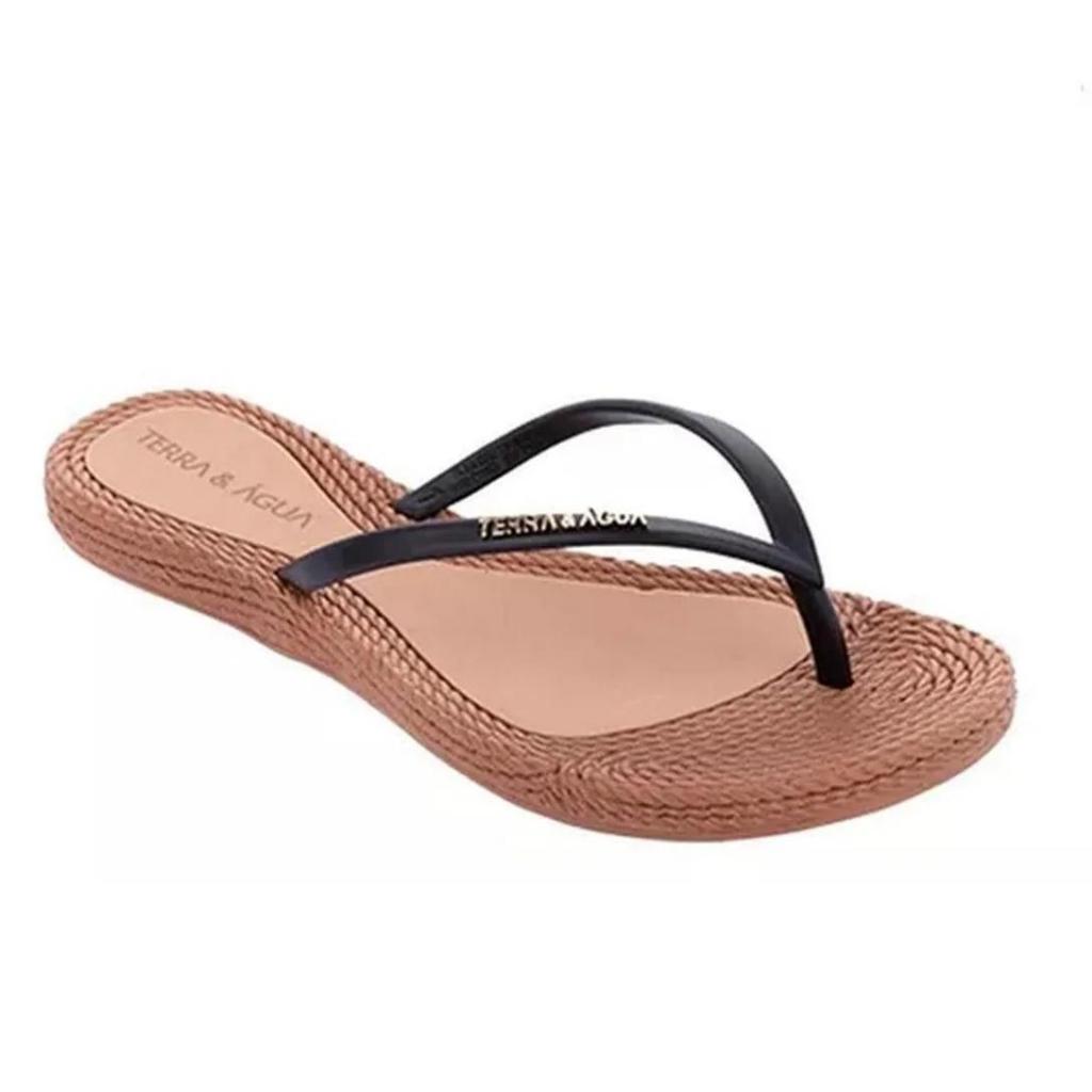 Chinelo de Dedo Feminino Sandália Rasteira Casual Terra E Água 270009