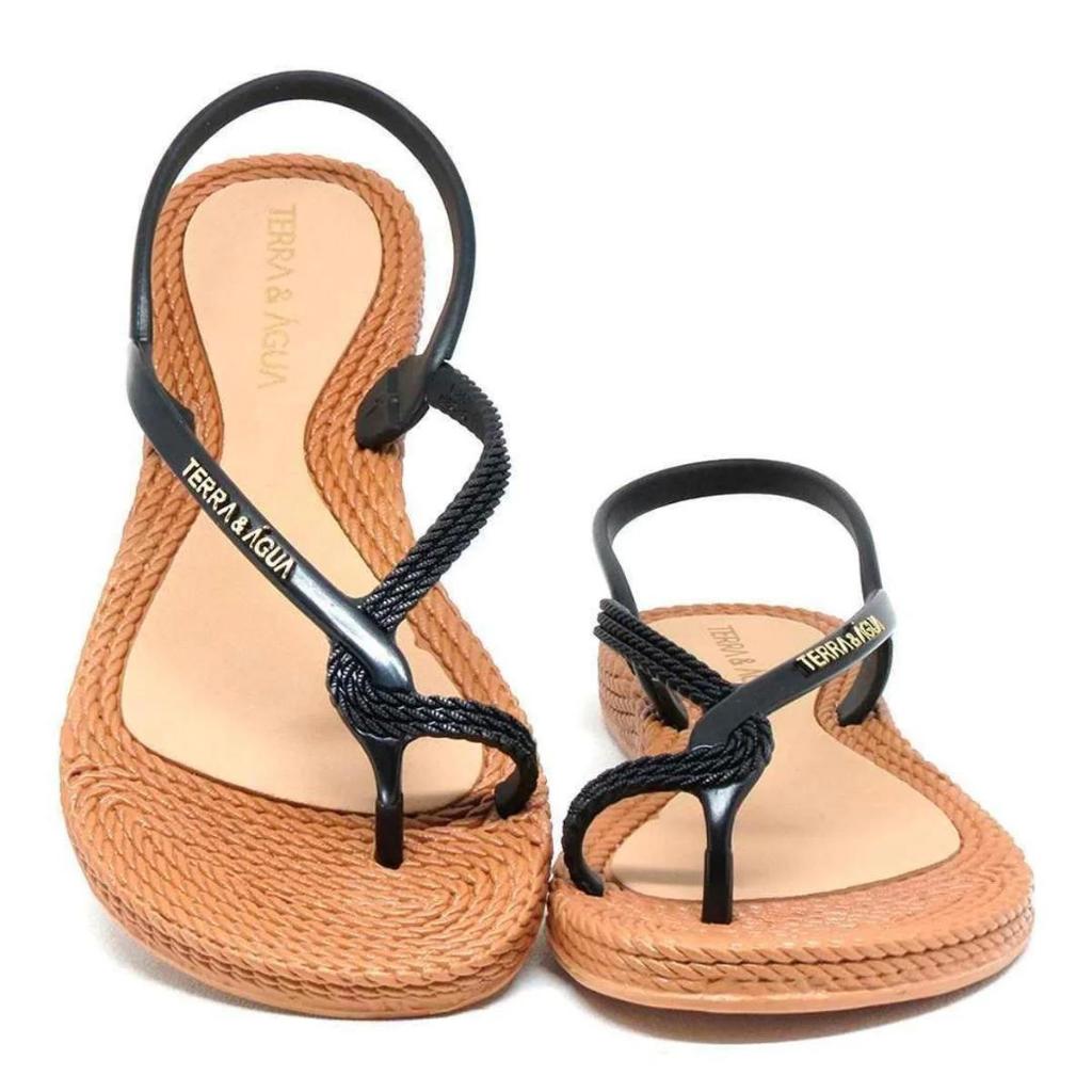 Chinelo Feminino Sandália Rasteira fechada Terra E Àgua 2601