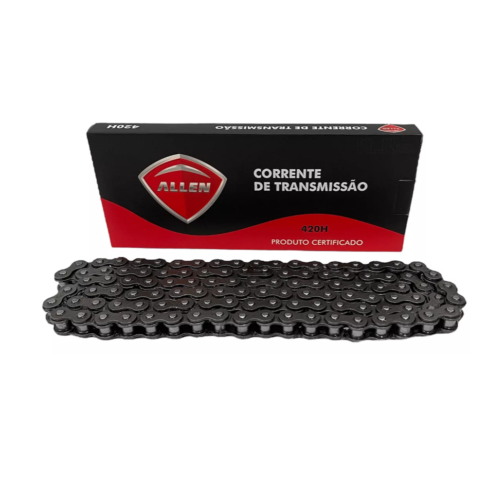 Corrente Bicicleta Motorizada 420h 110L Moby Moskito Bike Bikelete Bicimoto 2t 49cc 66cc 80cc