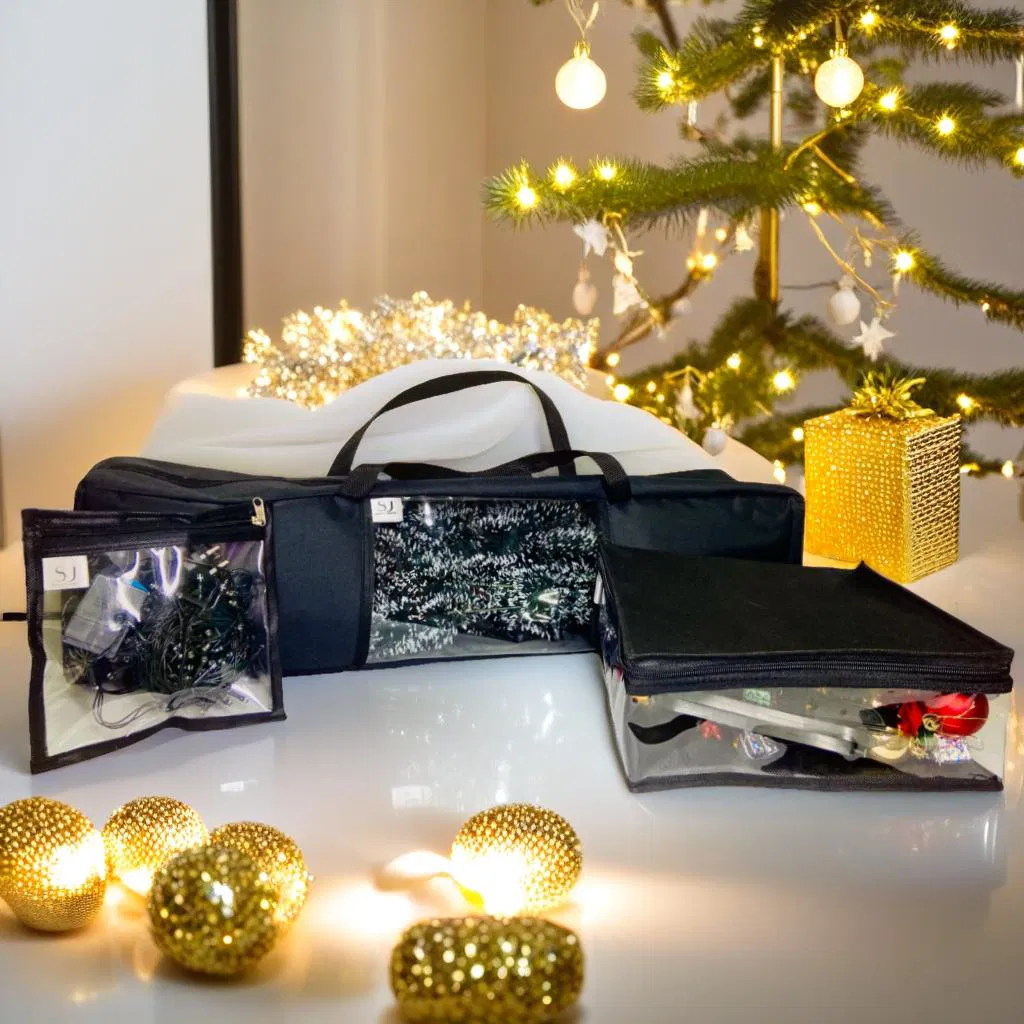 Kit Bolsa ou Bag Natalina para guardar árvore de natal  capa tenda transporte resistente