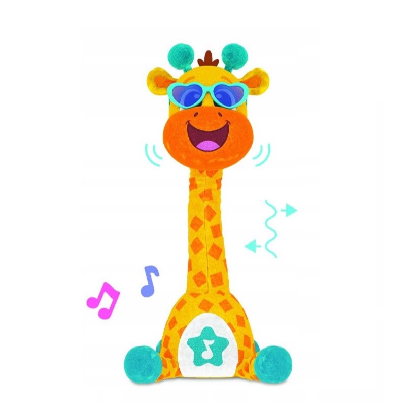 Pelúcia Girafa Interativa Canta e Dança com Luz e Som - Shiny Toys em Oferta na Shopee