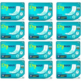 Kit 12 Pacotes DryMAN Absorvente Masculino  C/10 un Cada em Oferta na Shopee