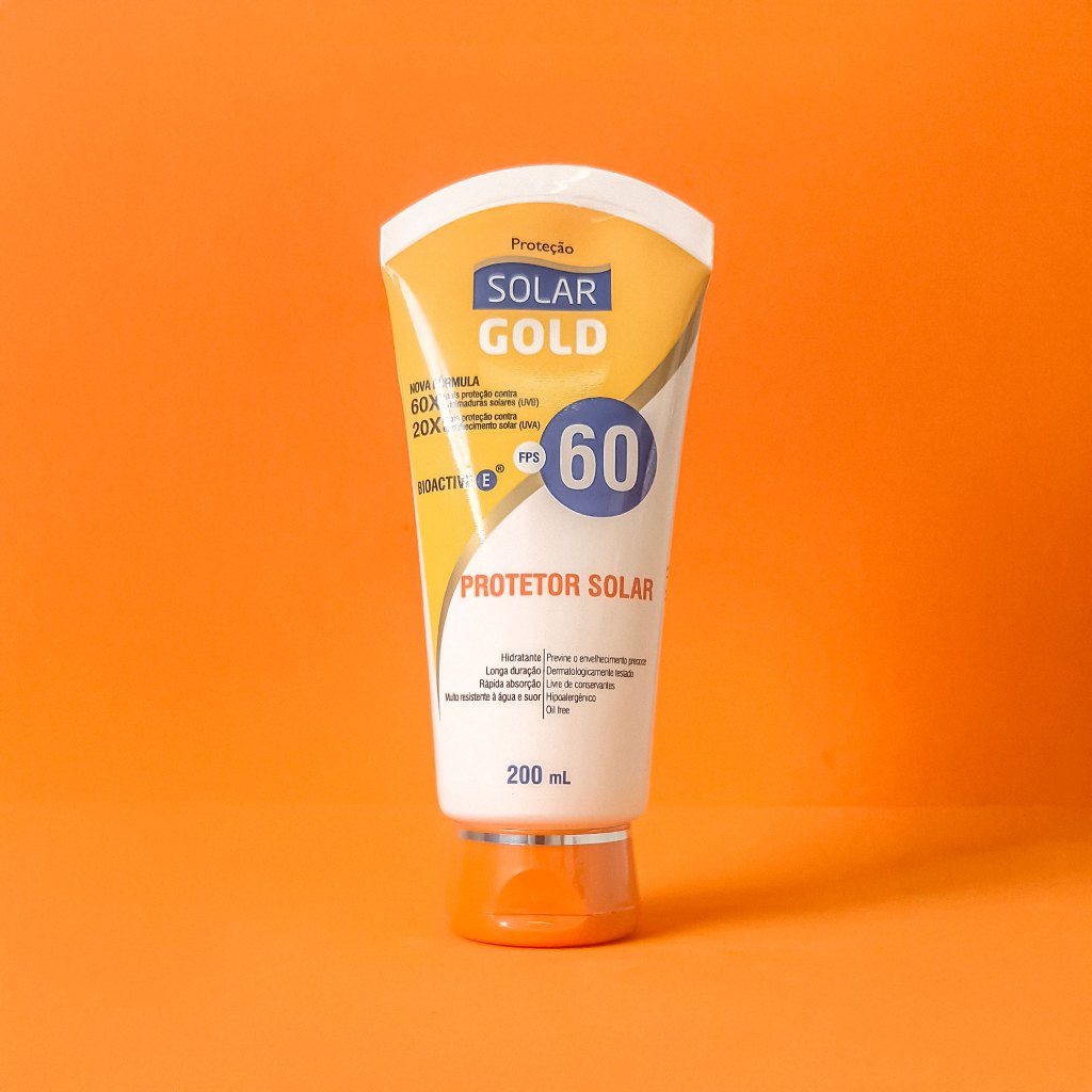 Detalhes do Protetor Solar Corporal Solar Gold Fps 60 de 200ml Nutriex Profissional