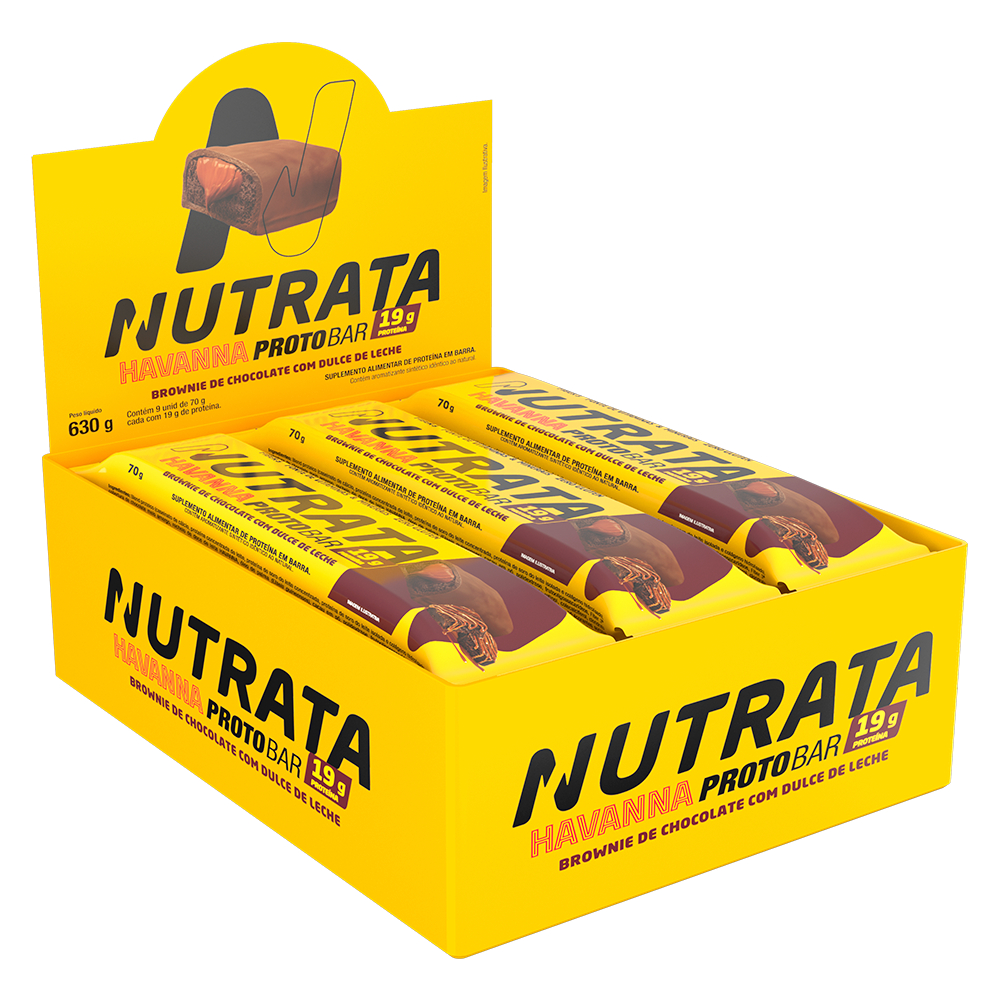 Nutrata Protobar Display 9 Barras de 70g Cada - Barra De Proteína