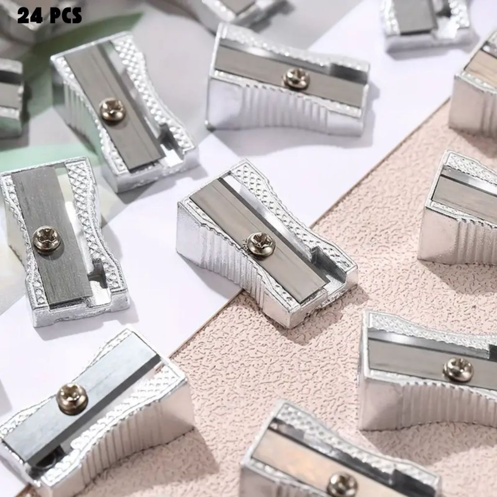 Conjunto 24 Apontador de Ferro S/ Depósito Apontador Lápis Atacado Apontador Resistente Classico em Oferta na Shopee