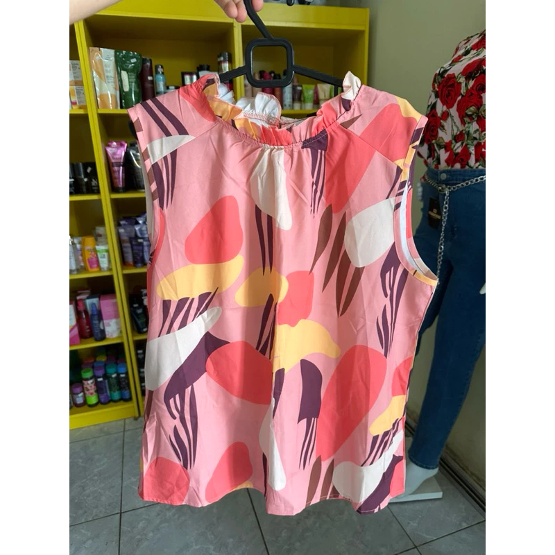Blusa gola redonda estampa