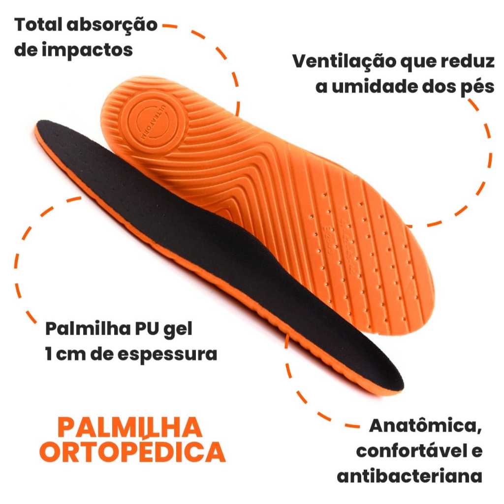 KIT 2 Palmilhas Ortopédica Em Gel Otimizada em Oferta na Shopee
