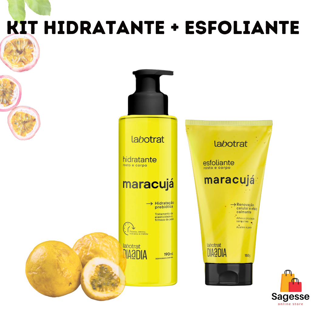 Kit Hidratante + Esfoliante Labotrat Maracuja