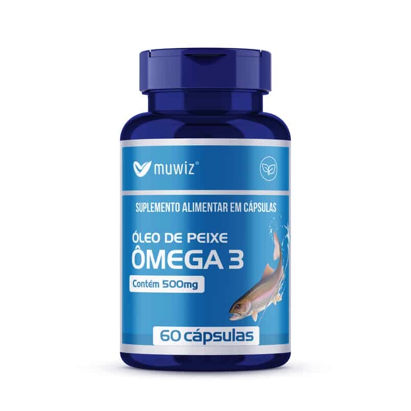 ÔMEGA 3 EPA DHA ÓLEO DE PEIXE VITAMINA OMEGA 3 60 CAPS MUWIZ