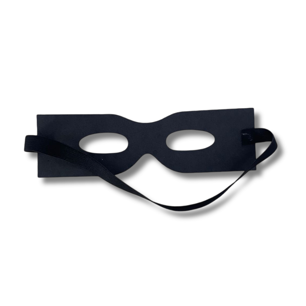 Máscara Preto Zorro Elástico Tam Único Adulto/Inf Fantasia