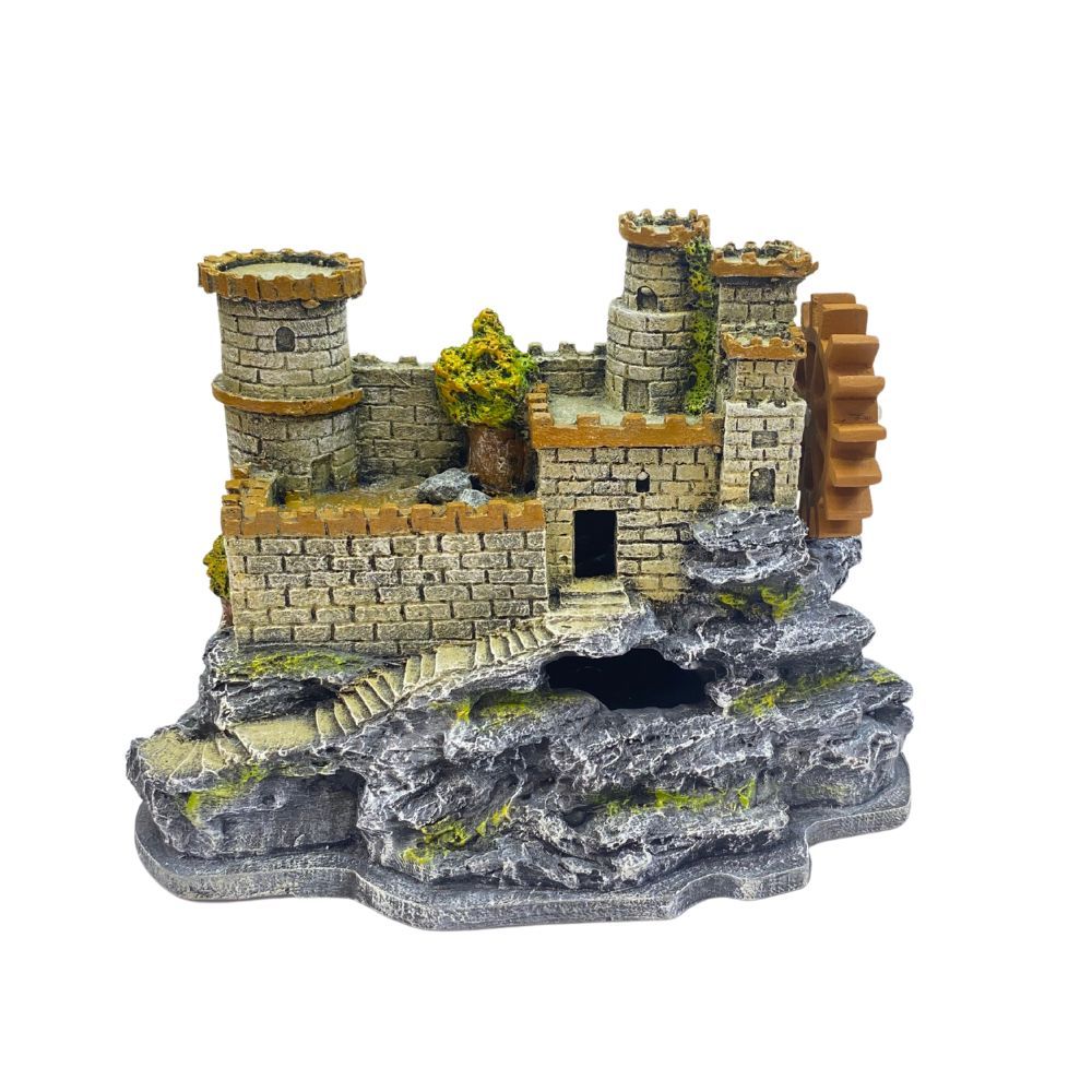 Enfeite Para Aquário - Castelo Medieval Oxigenador