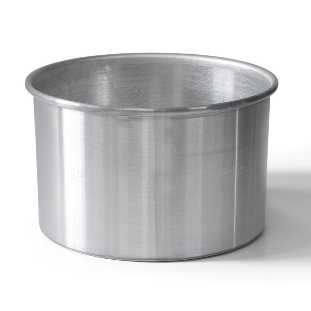 Assadeira Redonda Alumínio Nº15 1,6L Bolo Pão15cm Cozimento Uniforme Cozinha Profissional Elegante