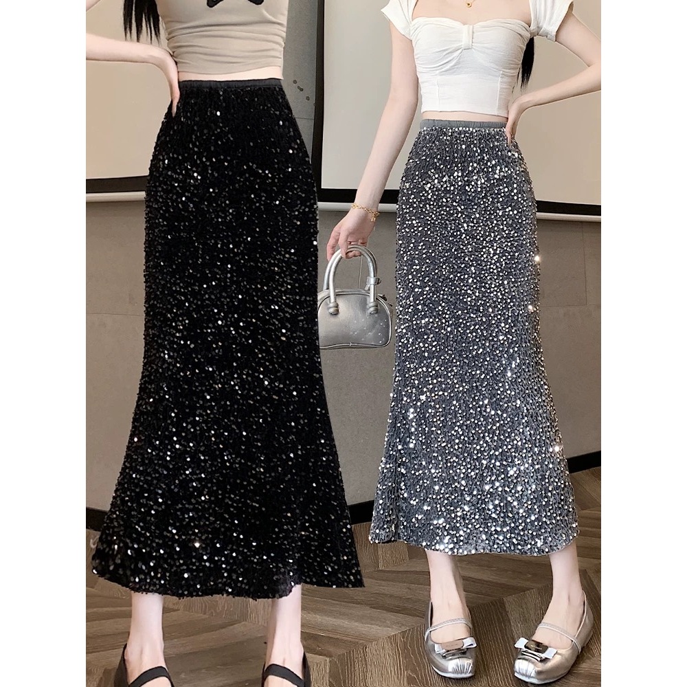 Saia Paete Saia de Lantejoula Carnaval Longa de Alta Qualidade Estilo Elegante para Festa e Eventos AA233 em Oferta na Shopee