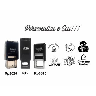 Carimbo para sua logo cartão fidelidade RP2020, Q12 ou RP0017 em Oferta na Shopee