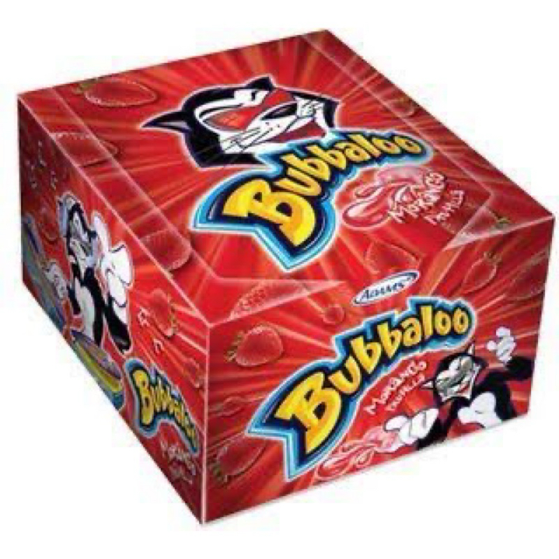 chiclete bubbaloo caixa com 60 unidades