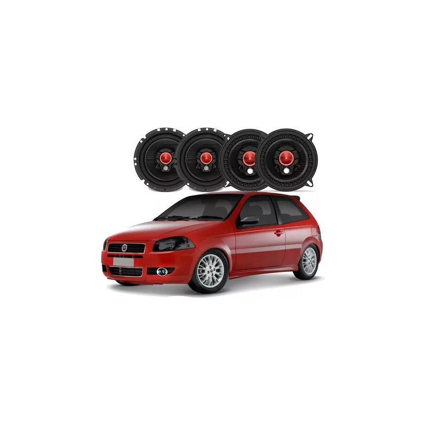 Kit Alto Falante Palio G3 2004 2005 2006 Bomber 200w Rms