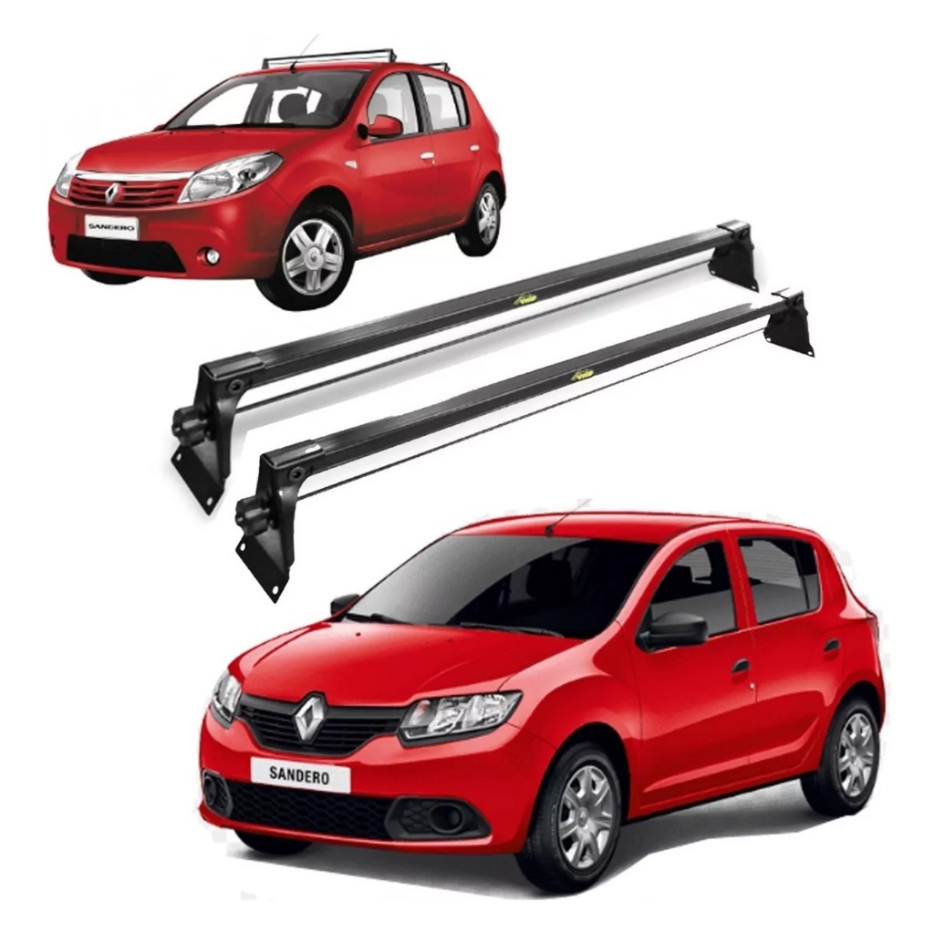 RACK DE TETO MODELO AÇO RENAULT SANDERO  4 PORTAS 2007 2008 2009 2010 2011 2012 2013