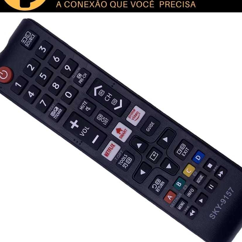 Kit com 10 Controle Remoto Tv  Netflix Amazon Prime Video Smart Universal Led 9157