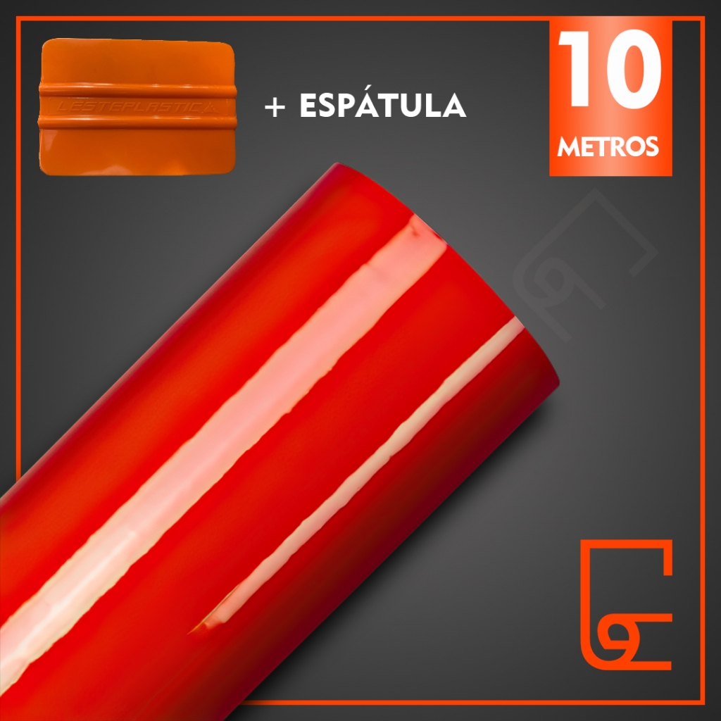 10 Metros x 50 ou 60 cm Adesivo Vermelho Vivo + Espatula de Aplicação envelopamento de móveis paredes quarto decoração