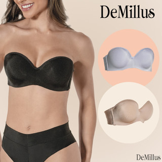 Sutiã Bustiê Vertigem Tomara Que Caia Demillus Com Bojo e Aro Barbatana Lateral Reforçado Feminino em Oferta na Shopee
