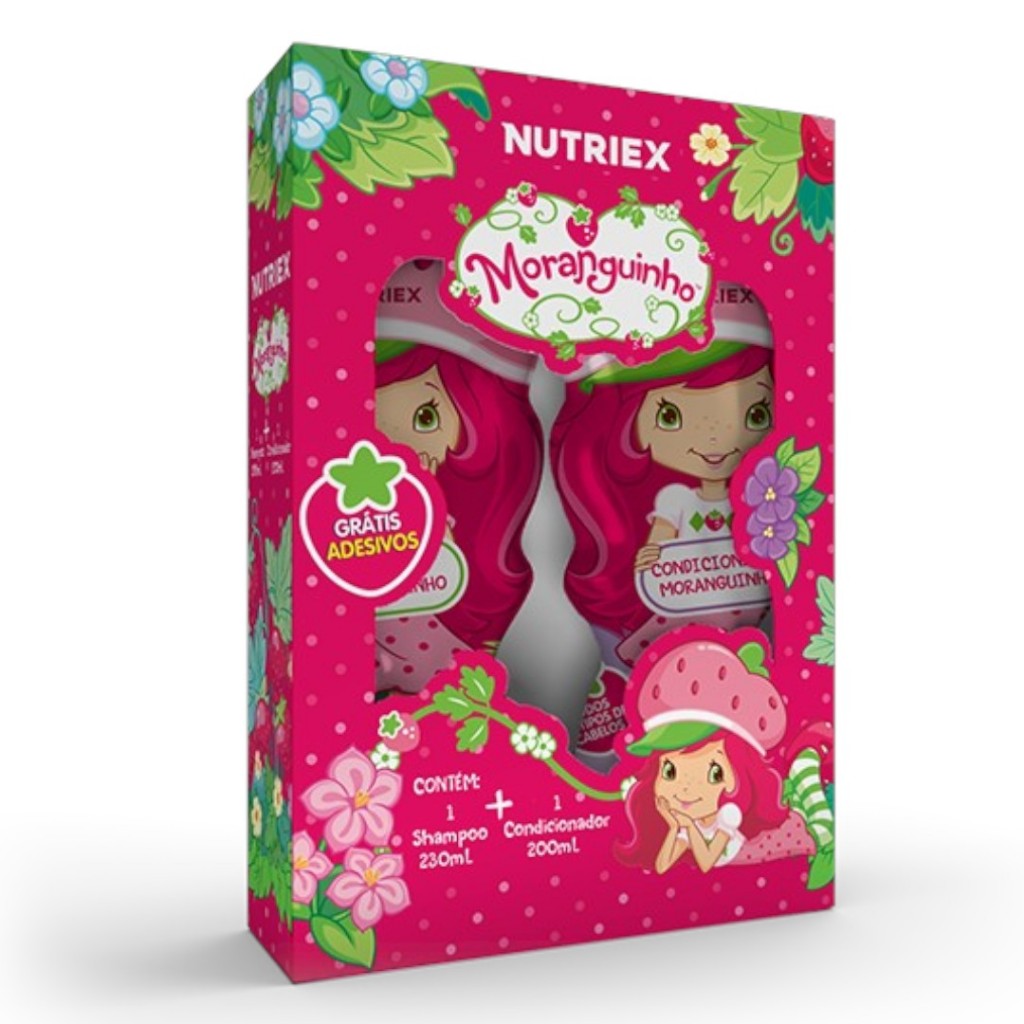 Kit Shampoo 230ml + Condicionador 200ml Kids Moranguinho Nutriex