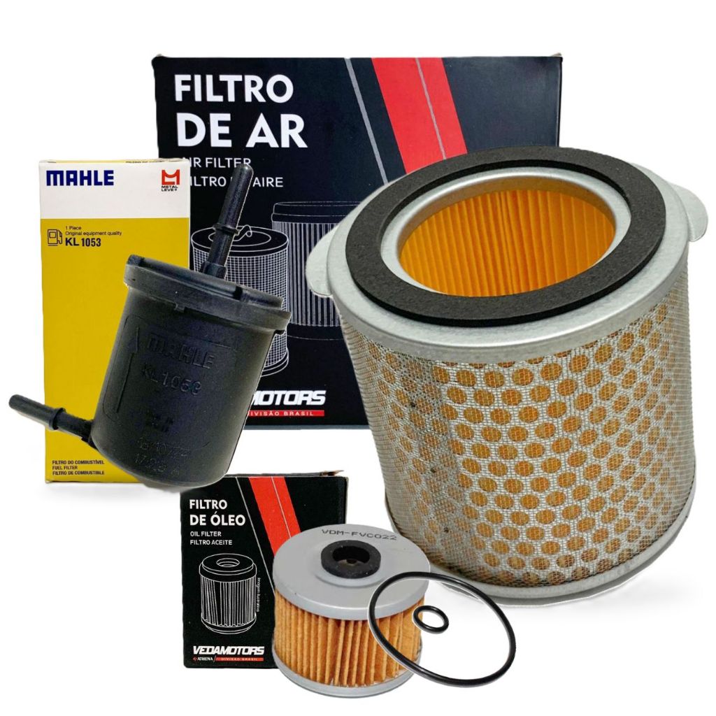Kit de Filtros Para Xre 300 / Xre 300 Sahara (Filtro de Óleo + Filtro de Ar + Filtro de Combustível) em Oferta na Shopee