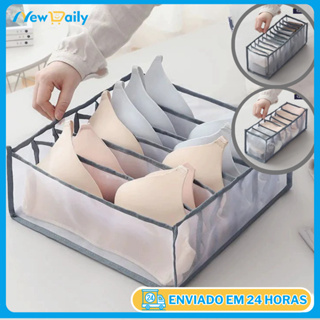 Organizador de gaveta para Peças íntimas Meias Sutiã Caixa Dobrável SN-13/SN-14/SN-15 em Oferta na Shopee