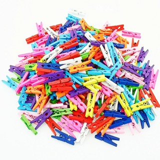 Mini Pregador Prendedor C/ 1000 Un Madeira Coloridos 2,5 Cm em Oferta na Shopee