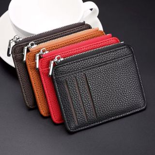 Porta Cartão 3 em 1 Unissex Couro Sintético com Ziper Porta Cartao, Moeda, Documentos 8071 em Oferta na Shopee