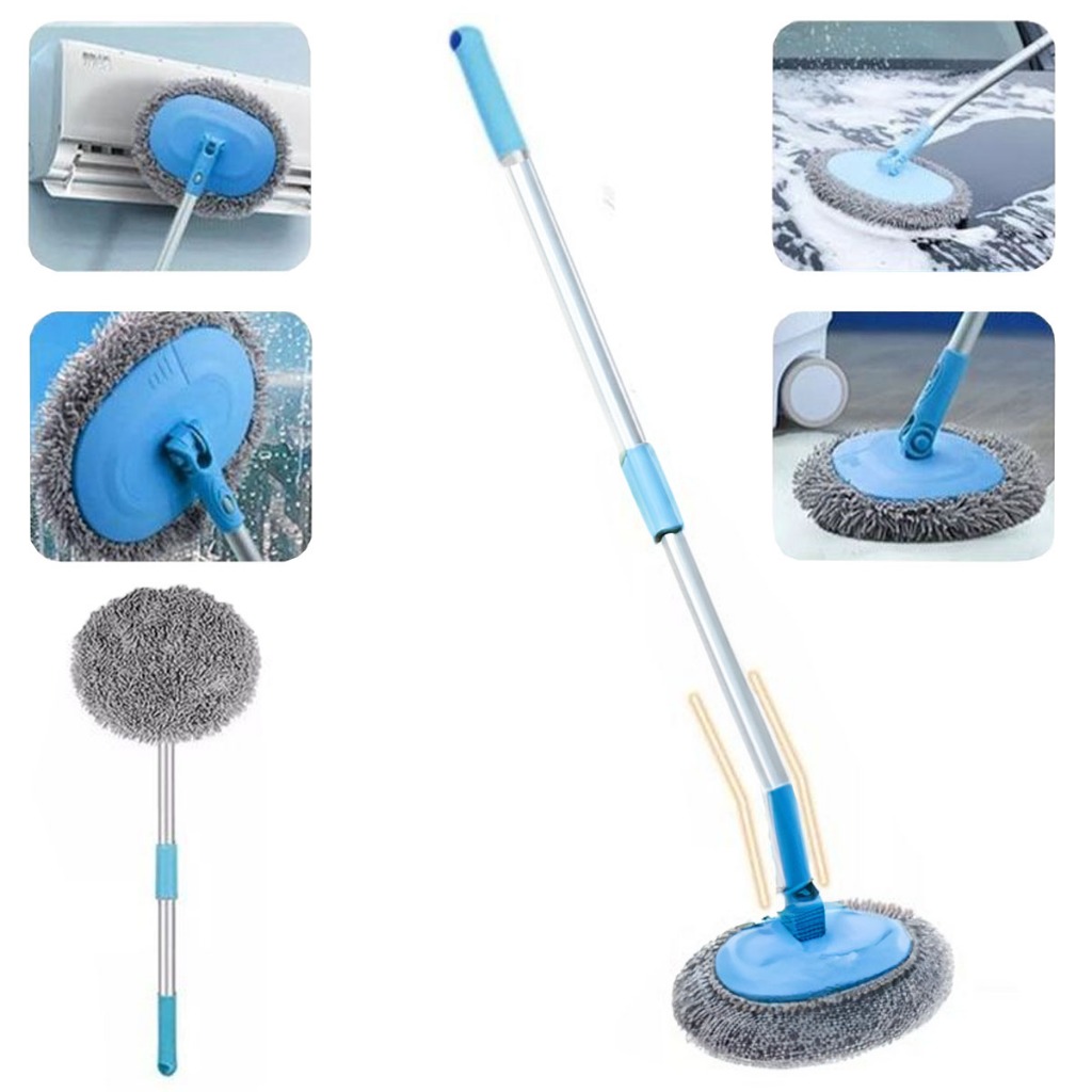 Esfregão para Lavagem de Carros com Barra Curva - Alcance Ampliado e Menos Esforço