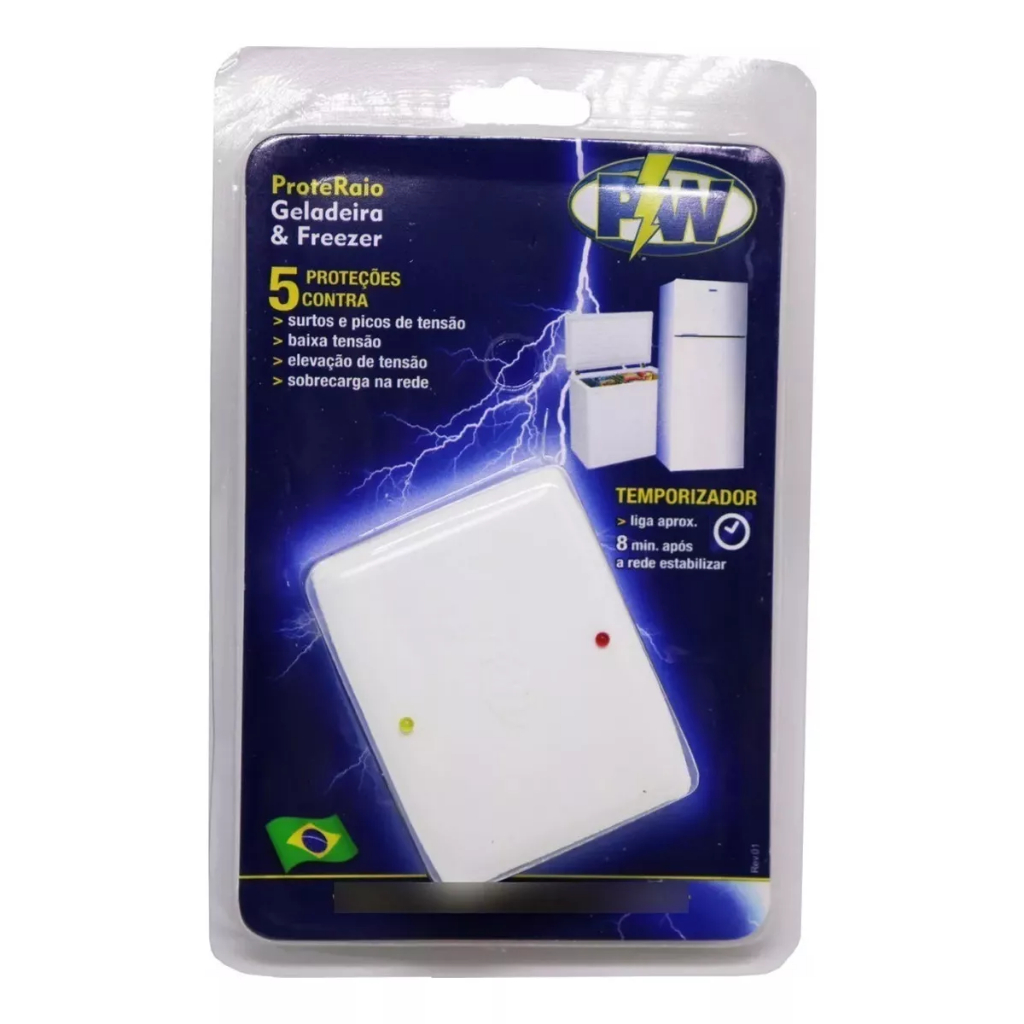 Protetor De Geladeira Freezer Quedas De Energia Raios 127v em Oferta na Shopee