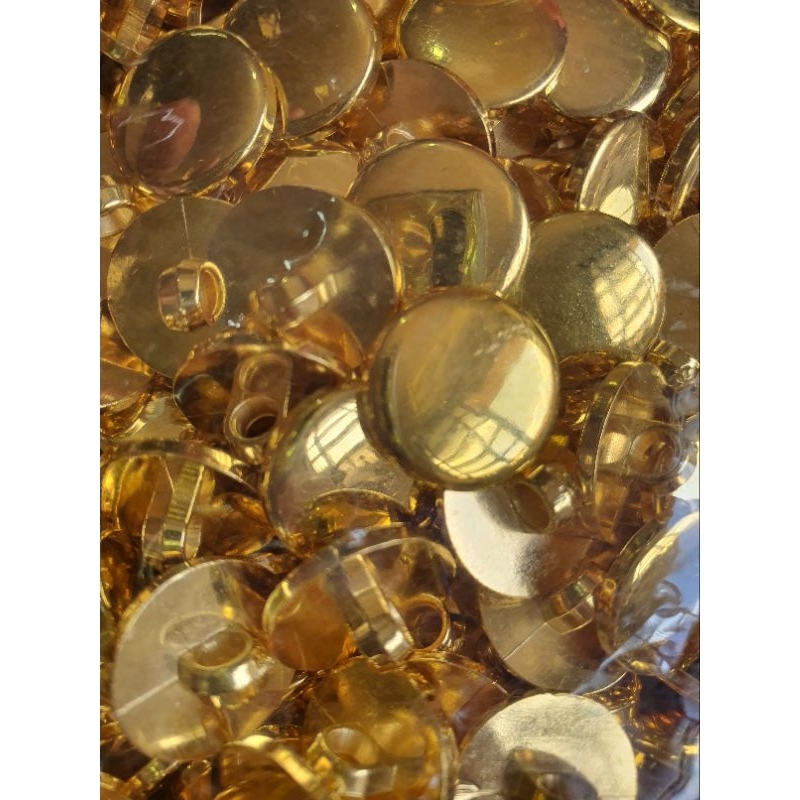 Botao abs Pezinho para costura 11,5  13 e 15mm dourado reto