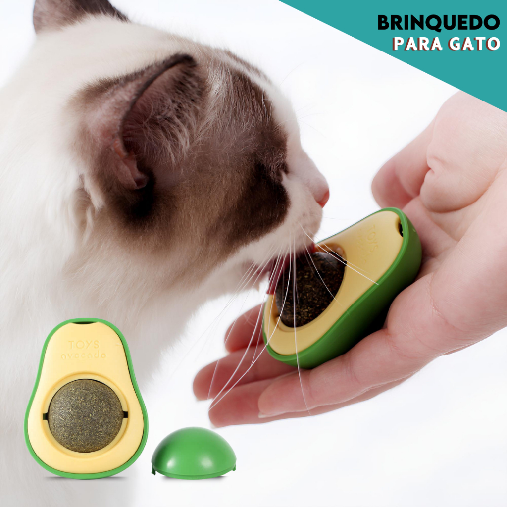 Brinquedo De Abacate Com Catnip Para Gatos - CH