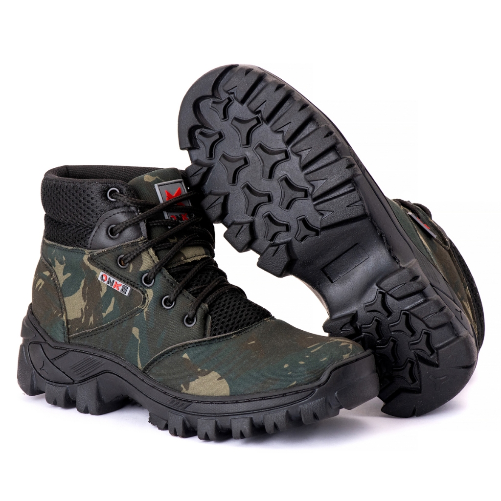 COTURNO CAMUFLADO LONA EXELENTE PARA TRILHA, MOTOCICLISTA E SEGURANÇA