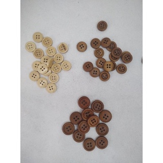 Botões de Madeira 4 furos em Oferta na Shopee