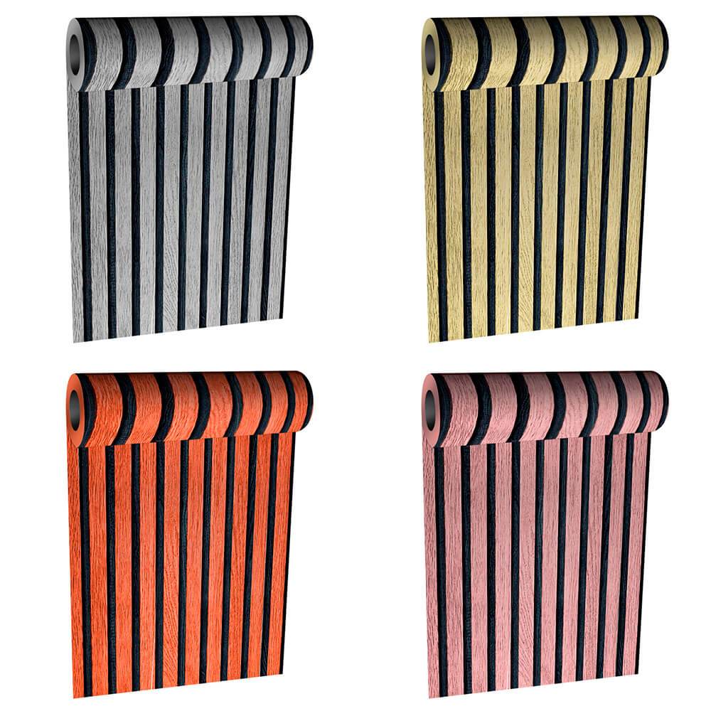 Papel de Parede Decorativo Adesivo Ripado 1 Rolo 45cm x 5m - Rio Home em Oferta na Shopee