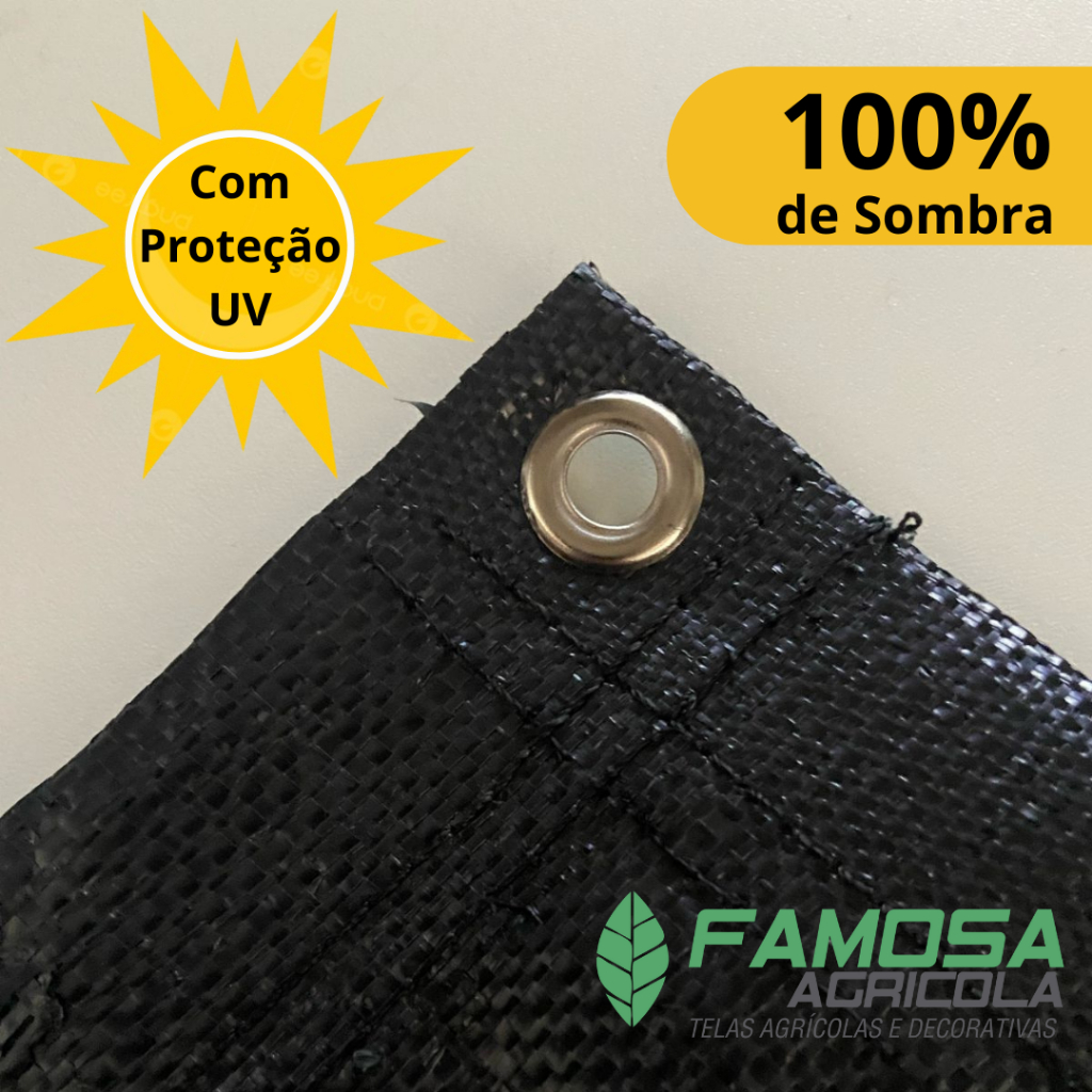 Tela 100% Sombreamento  1,20x1,50 multi uso sombrite