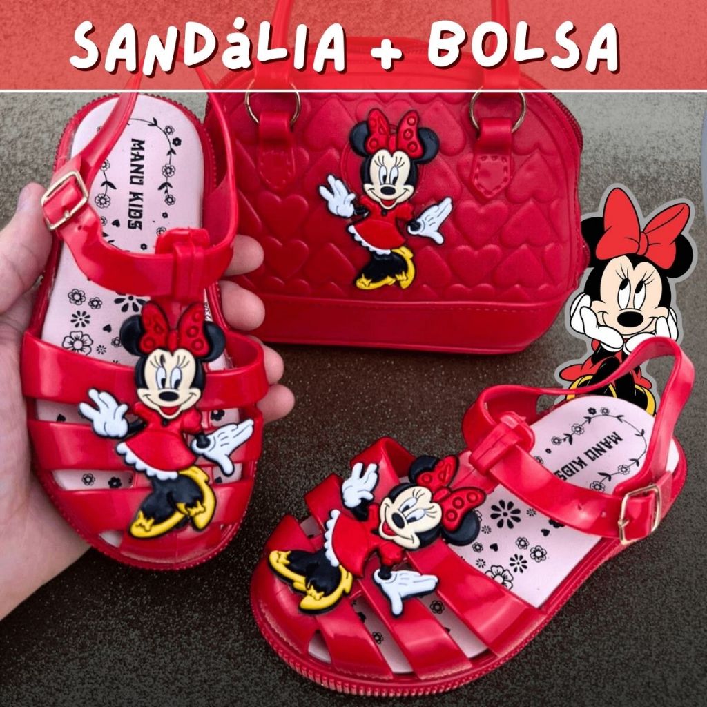 Kit Sandália e Bolsa: Papete Birken + Bolsa Blogueirinha Brilho e Glíter – Oferta Relâmpago! em Oferta na Shopee