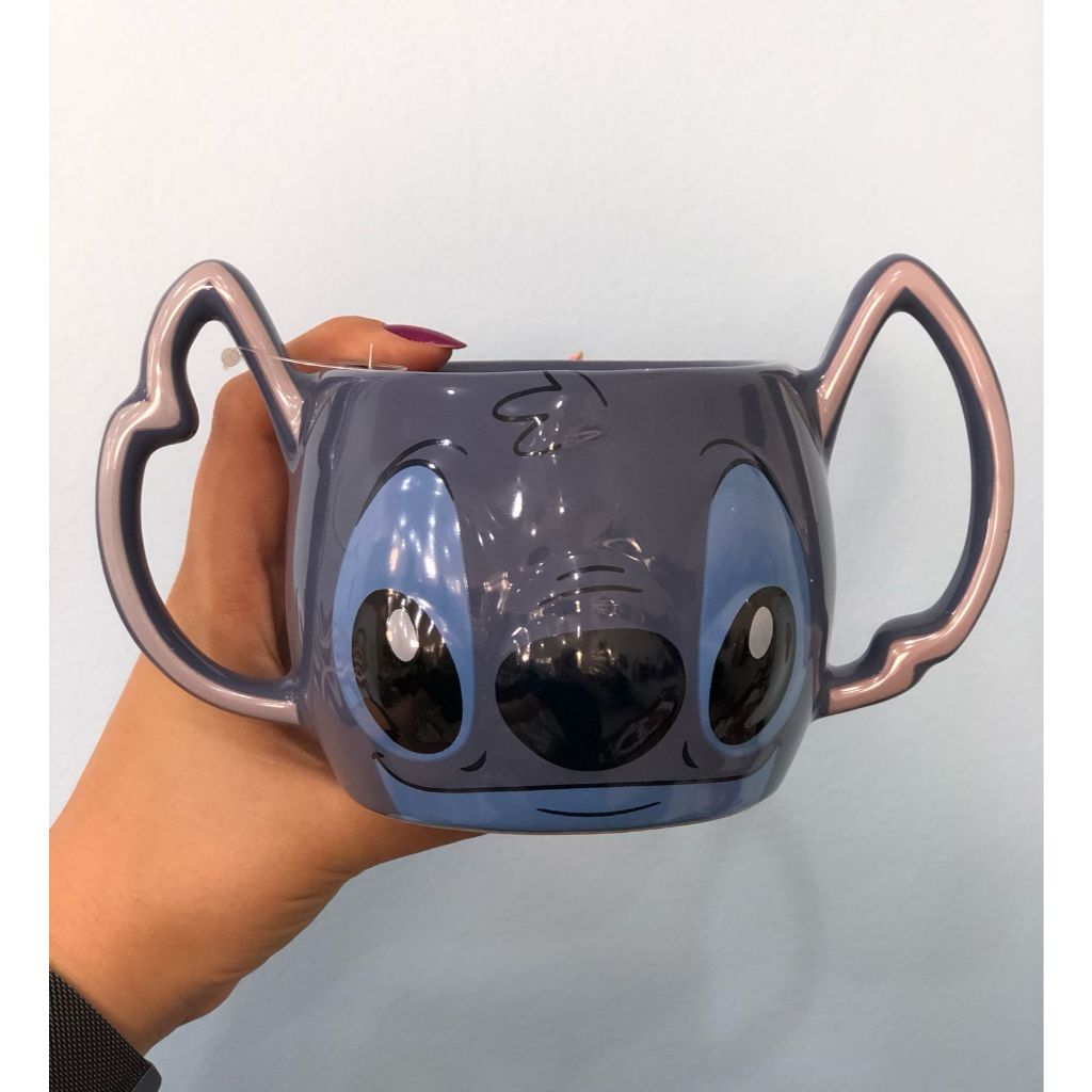 Caneca Alça Dupla Stitch 450ml - Disney - Zona Criativa