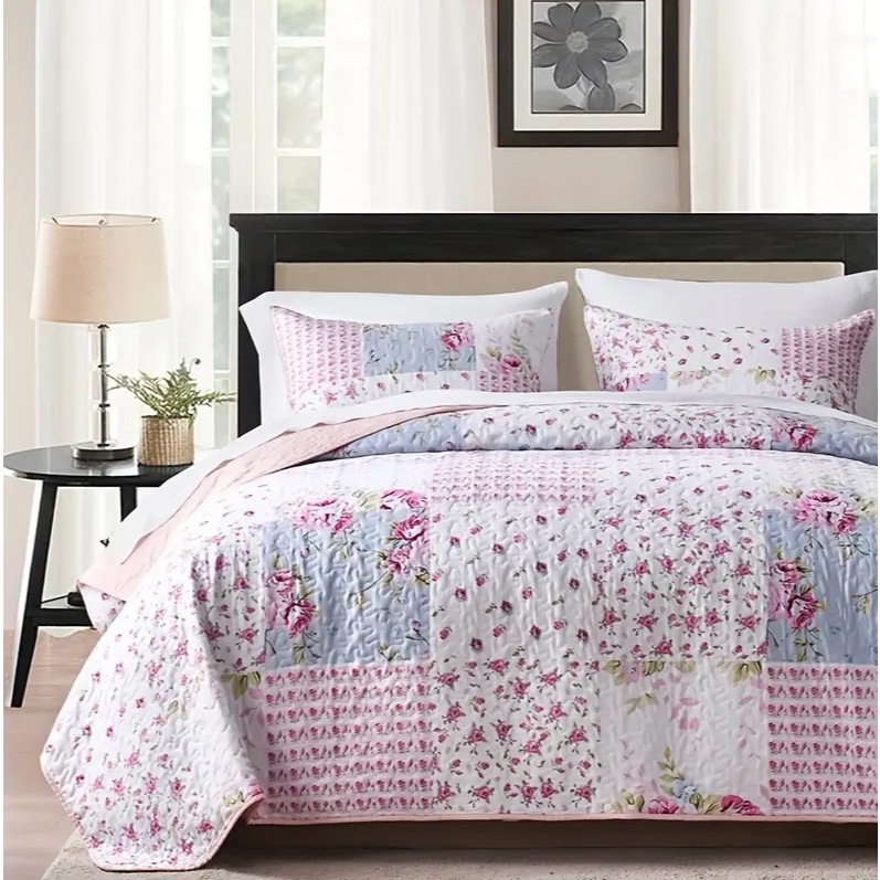 Cobre Leito Colcha Avulso 100% Poliéster Lindas Estampas Sortidas Avulso